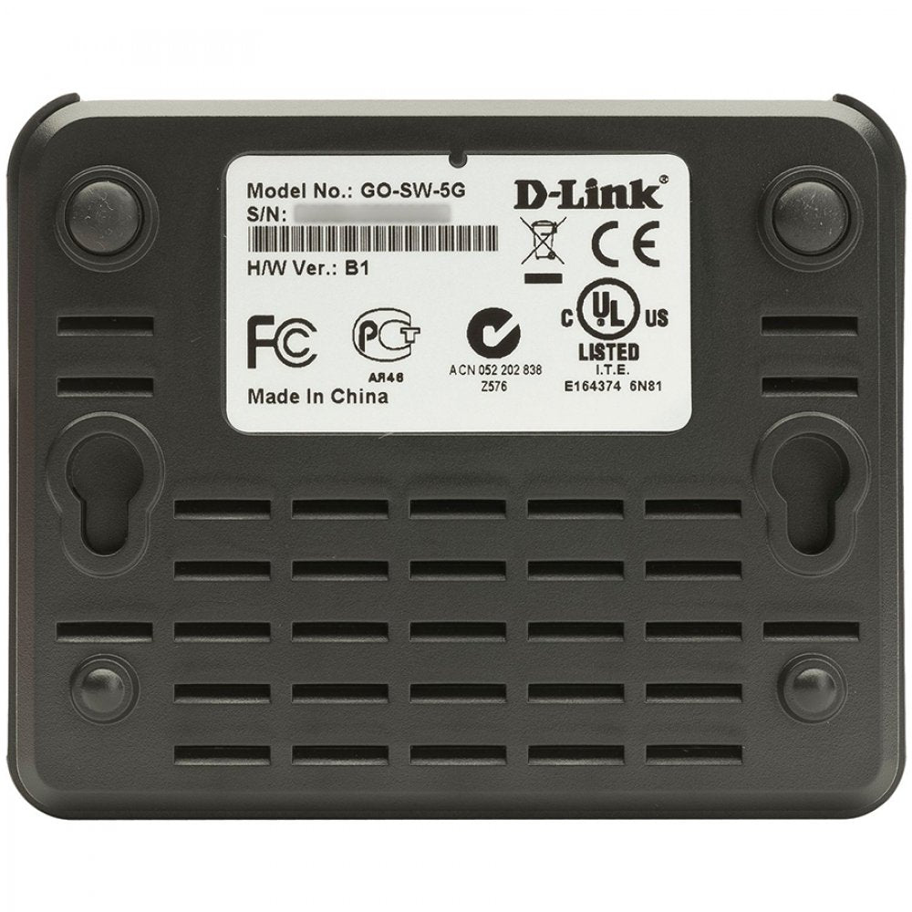 D LINK 5-port 10 Gbps desktop switch black