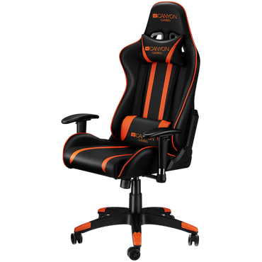 Ergonomischer Gaming-Stuhl mit Lordosenstütze Canyon GC-3 orange