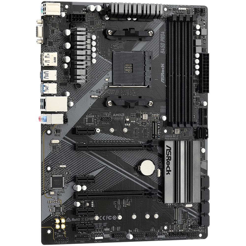 Płyta główna ASROCK B450 PRO4 R2.0 ATX do AMD Ryzen 128 GB