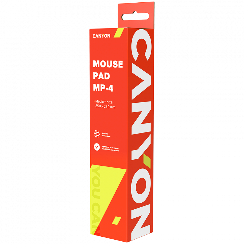 Canyon MP-4 Gaming Mouse Pad 350x250 mm Black