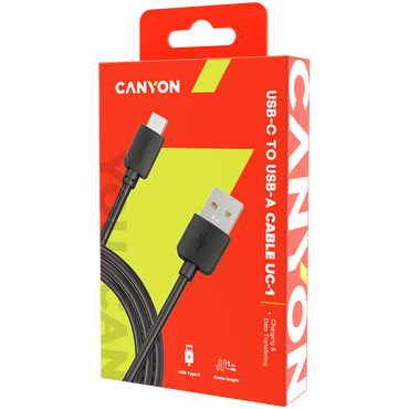 USB-zu-USB-C-Kabel 5W 1 m Canyon UC 1 schwarz