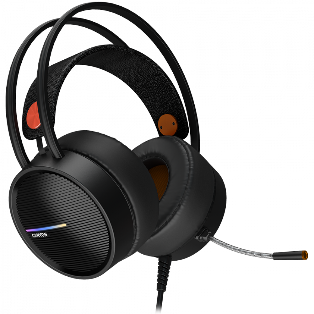 Headphones with microphone Canyon GH 8A black