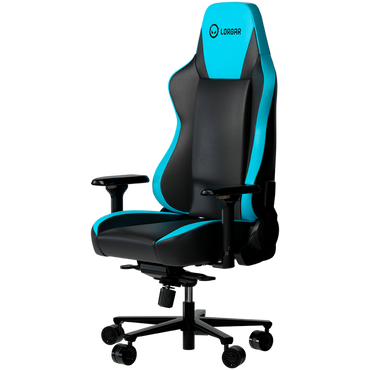Fotel gamingowy ergonomiczny czarno niebieski Lorgar Base 311