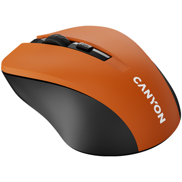 Mysz bezprzewodowa ergonomiczna Canyon MW-1 pomarańczowa
