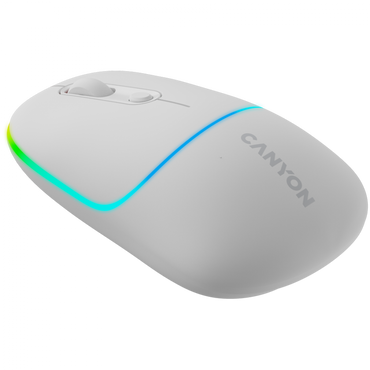 Kabellose 2-in-1-RGB-Maus Canyon MW-22 weiß
