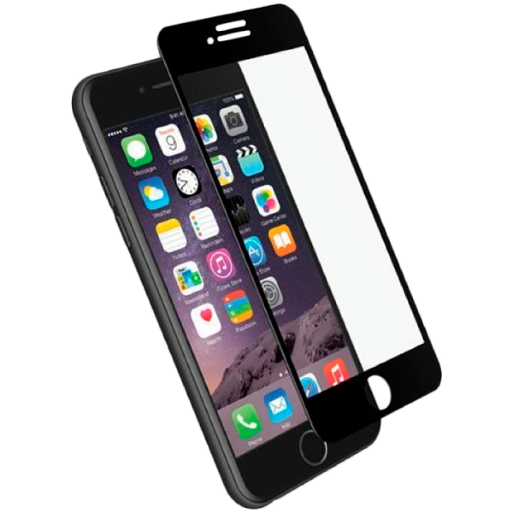 CYGNETT Black Tempered Glass Screen Protector for iPhone 7