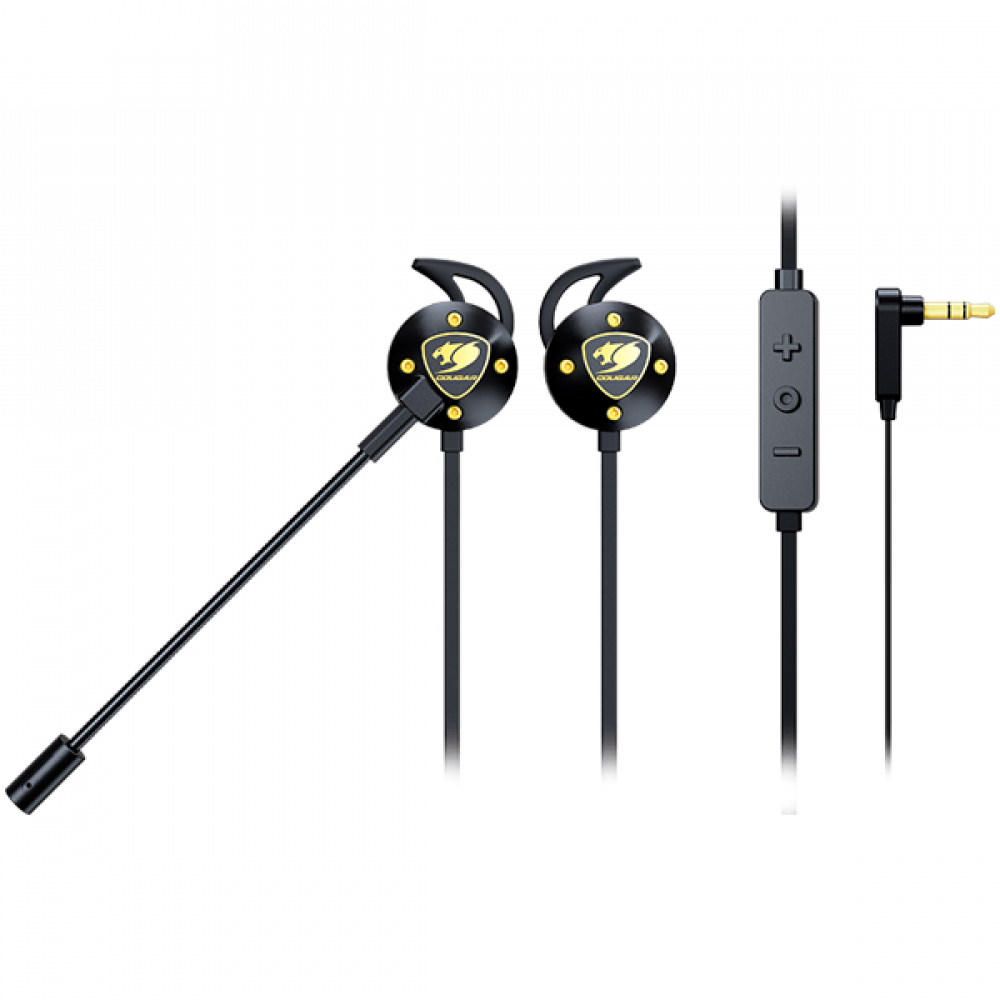 COUGAR Attila In-Ear Headphones with Microphone, Black