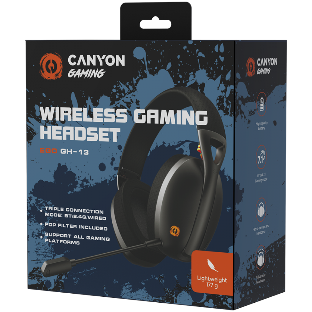 Kabelloses Headset Canyon GH-13 schwarz