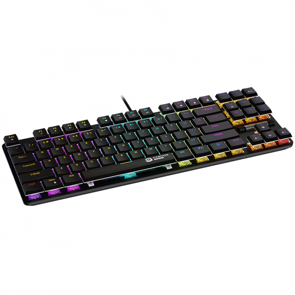 Canyon GK 50 Black Wired TKL Gaming Keyboard