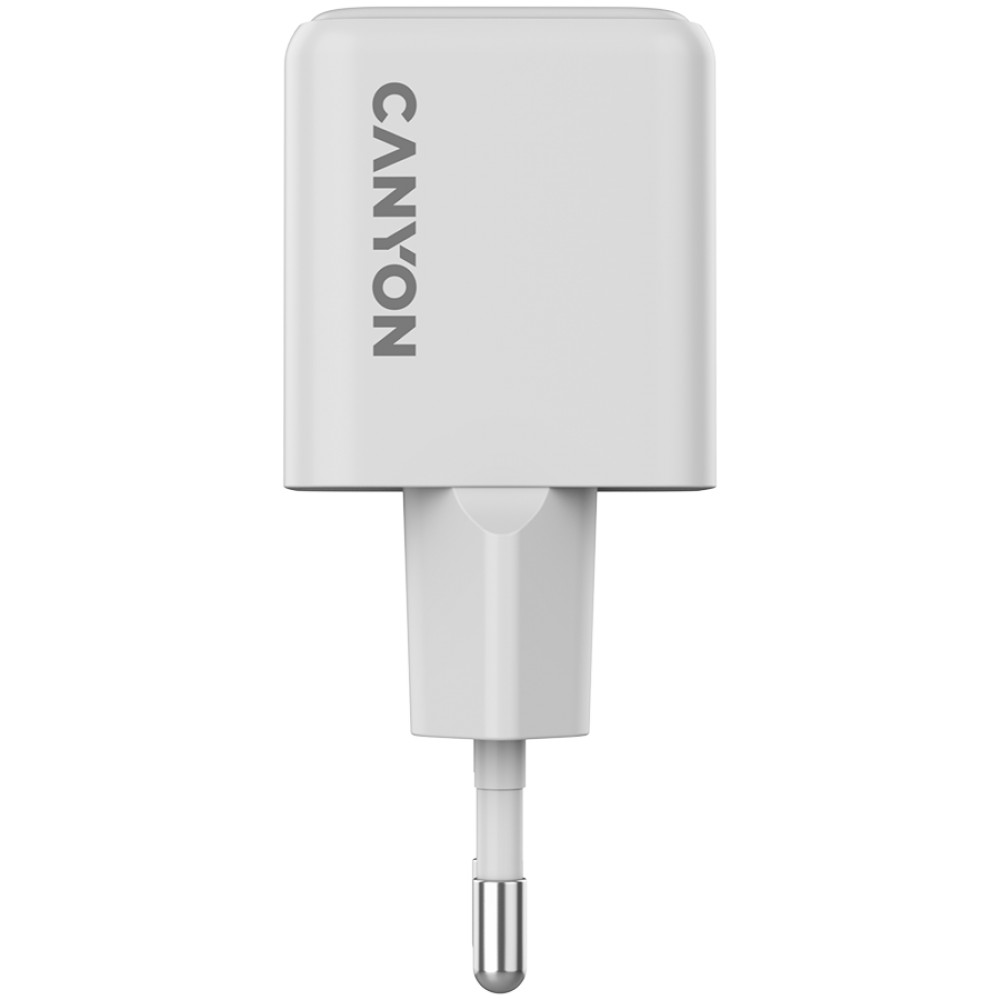 20W GaN 1xPD 1xQC EU Canyon CU20AC White Wall Charger
