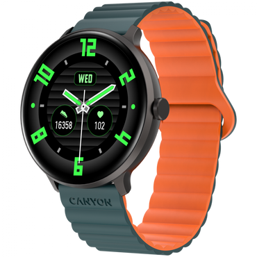 Smartwatch with sports functions Canyon SW-69 green-orange
