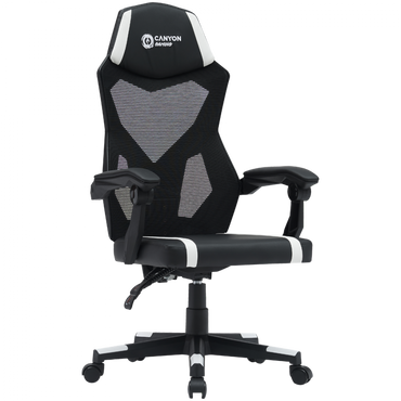 Canyon MCH01 Ergonomic Mesh Gaming Chair Black and White