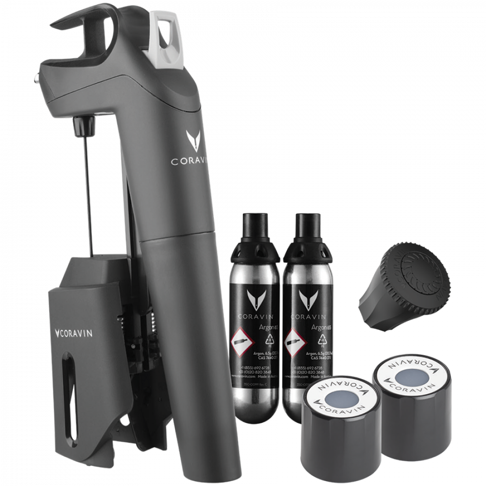 CORAVIN Timeless Three System do konserwacji wina czarny