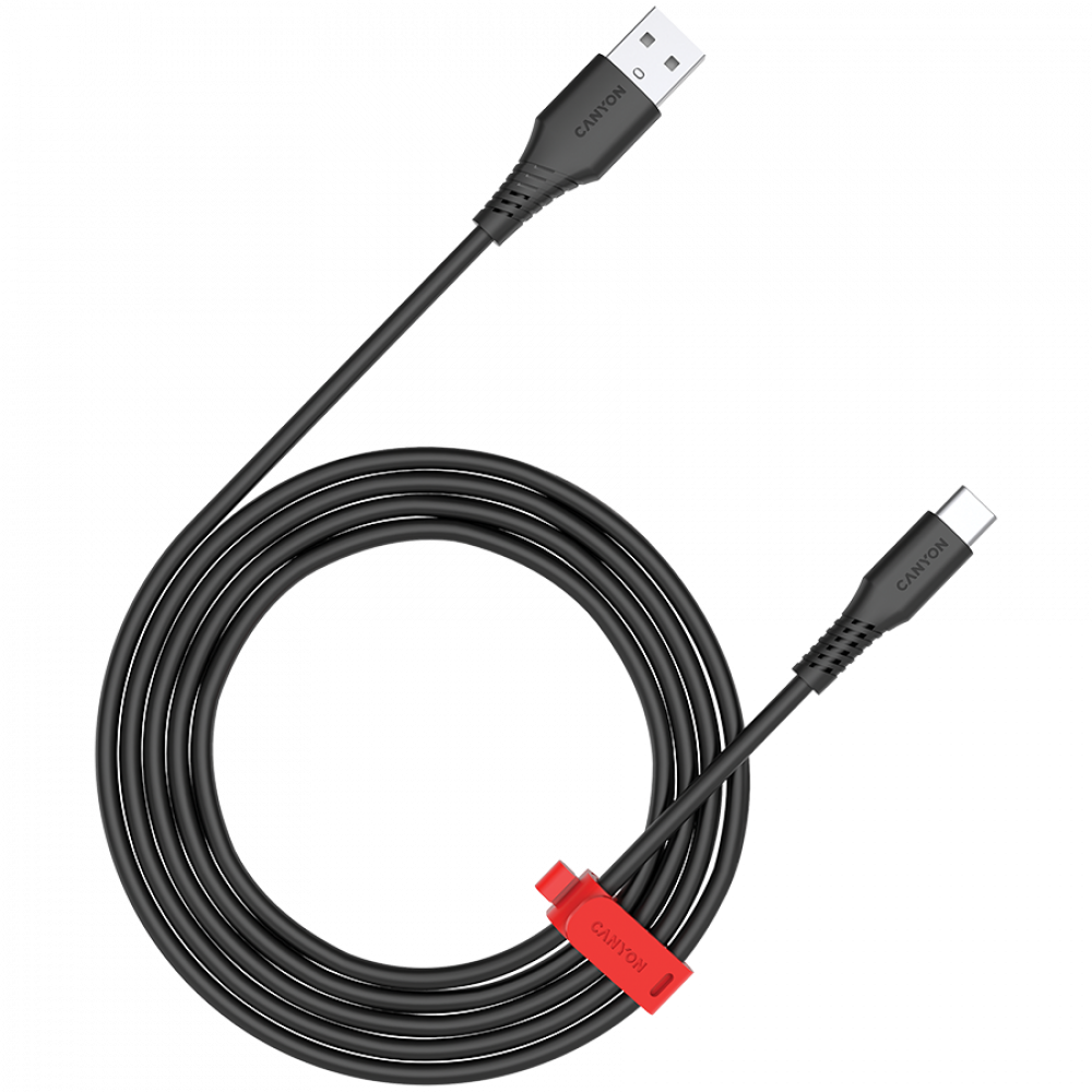 AC charging cable 18W 1.2m Canyon AC18SC black
