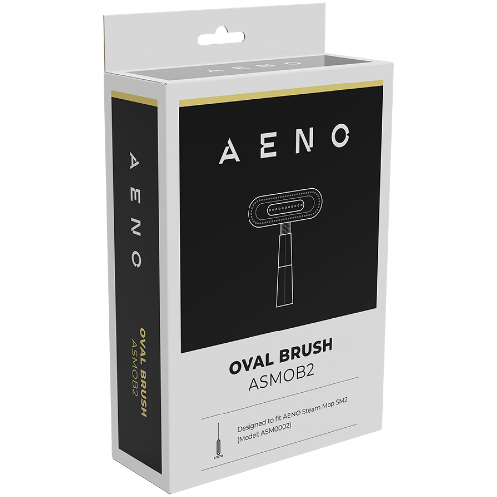 Aeno ASMOB2 Black Oval Brush for Steam Mop