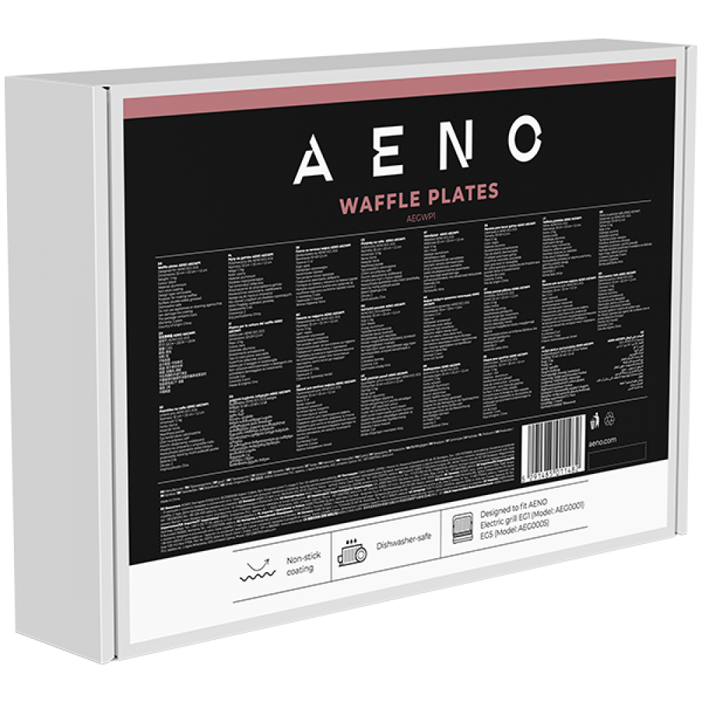 Waffelplatte 290x234 mm für Aeno AEGWP1 Grills schwarz