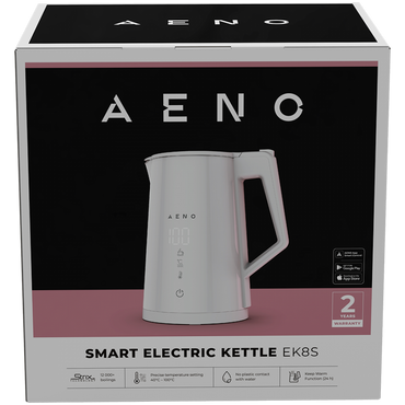 Aeno EK8S Electric Kettle 1.7L White