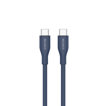 Canyon USB-C auf USB-C Kabel 60W 1m Silikon Marineblau