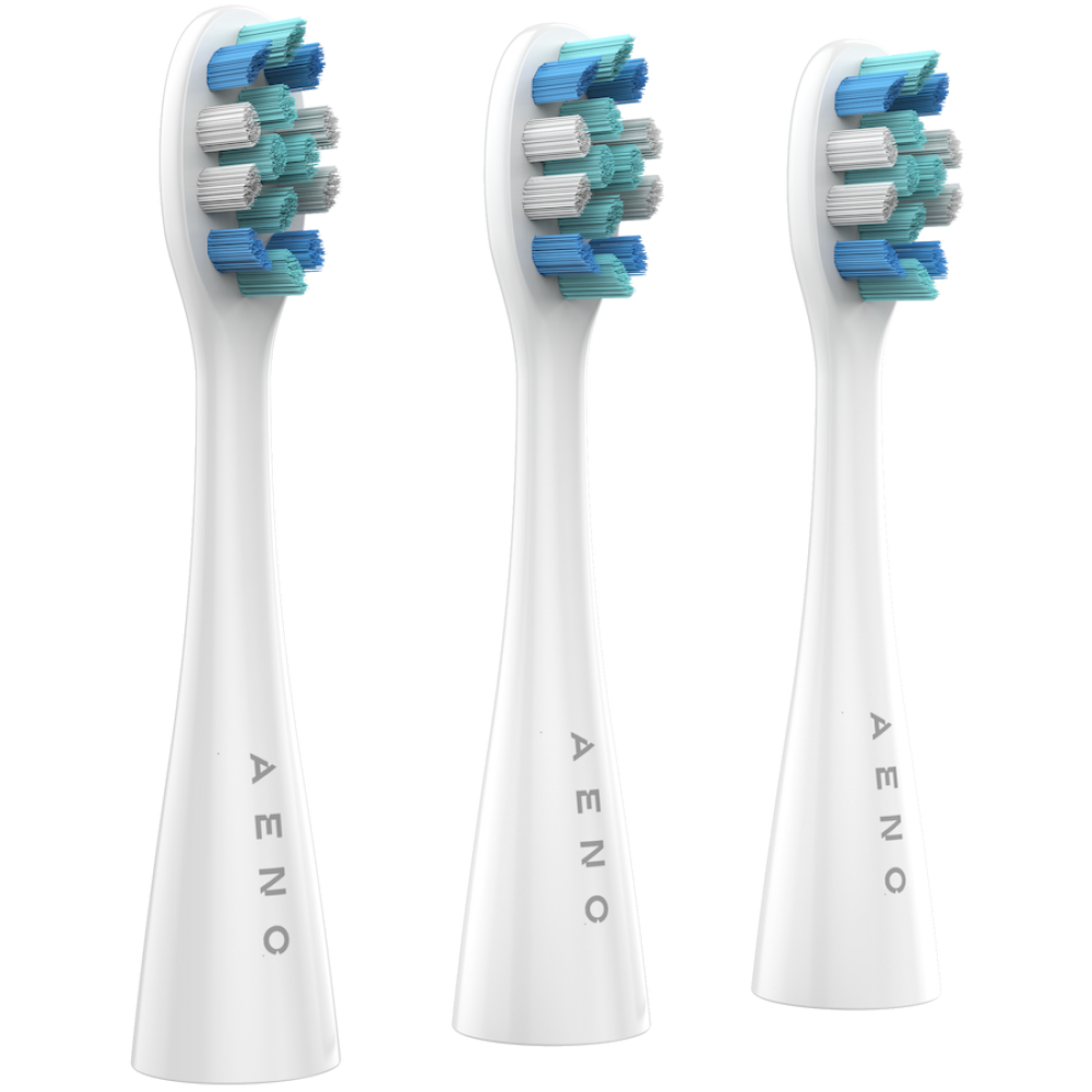 Aeno DB8 Sonic Toothbrush with Mirror and 3 Brush Heads, White