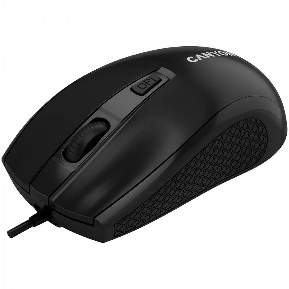 Kabelgebundene Maus Canyon M 4 1000 DPI ergonomisch schwarz