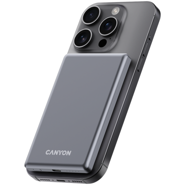 Powerbank Magsafe 5000 mAh PD 20W slim Canyon OnPower 505 Graphit