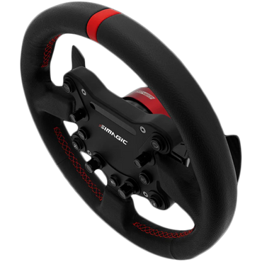 Lenkrad SIMAGIC GT Sport 300 mm mit RGB Schwarz/Rot