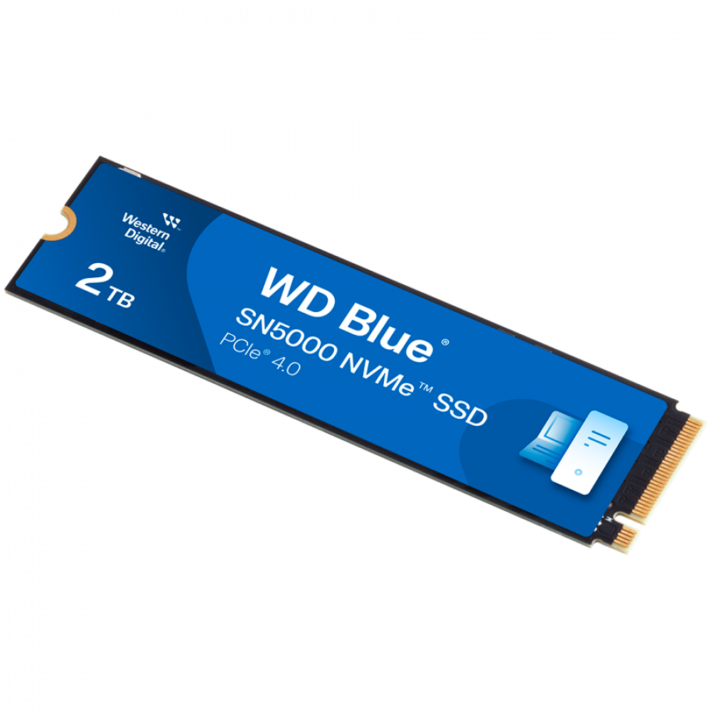 SSD WD Blue SN5000 M.2 2 TB PCIe NVMe 4.0 blau