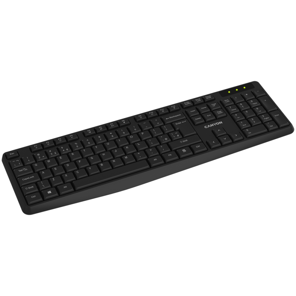 Canyon KB-W01 Black Wireless Keyboard