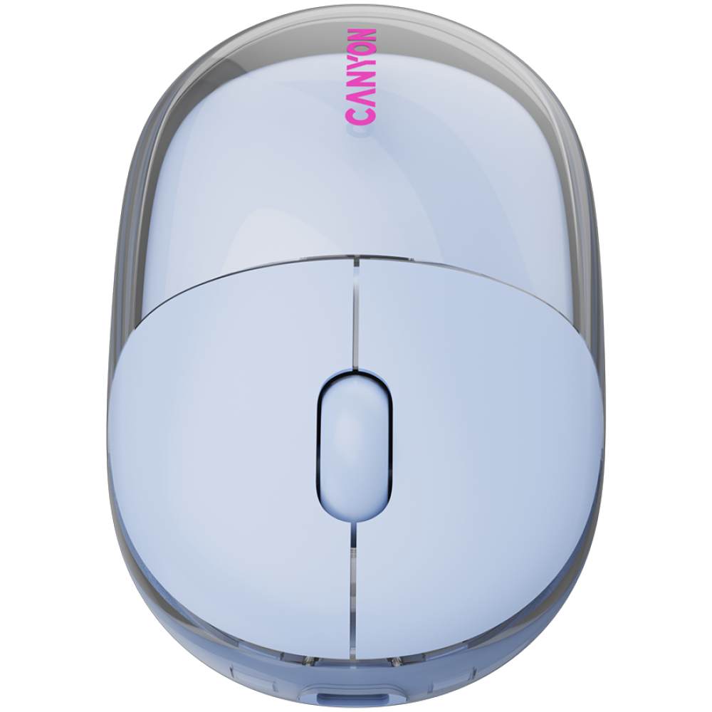 Mysz bezprzewodowa BT/2.4GHz cicha USB-C Canyon 24 niebieska