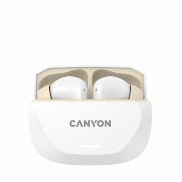 Canyon Hexagon 7 In-Ear TWS-Kopfhörer mit ANC und ENC, 7h Akkulaufzeit, weiß