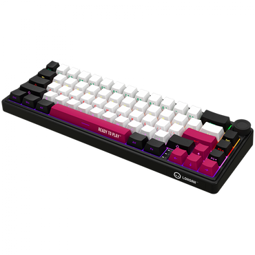 Kabellose 65% mechanische Gaming-Tastatur Lorgar Pro schwarz