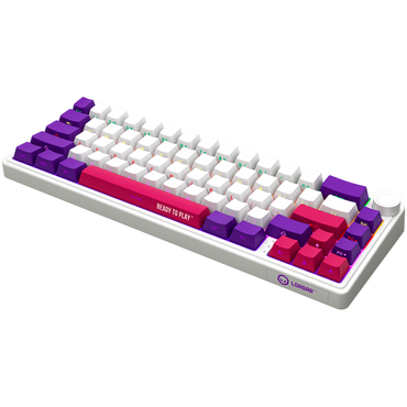 Lorgar Pro mechanische Gaming-Tastatur, kabellos, 65 %, weiß