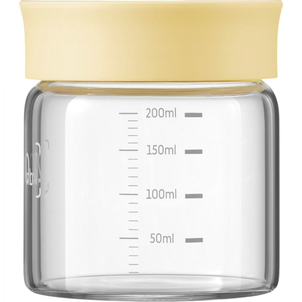 Słoiczki szklane 200 ml z nakrętką Buydeem CS1007/A2 żółte