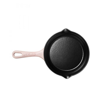 Buydeem CP542 Enameled Cast Iron Pan 21 cm Pink