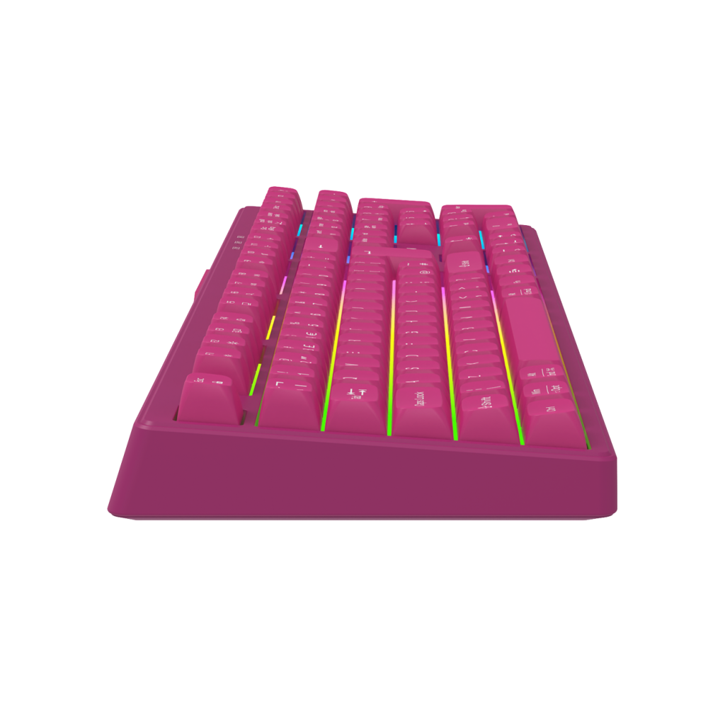 Canyon Fortnax Gaming-Tastatur 2.4G + Bluetooth RGB 105 Tasten rosa