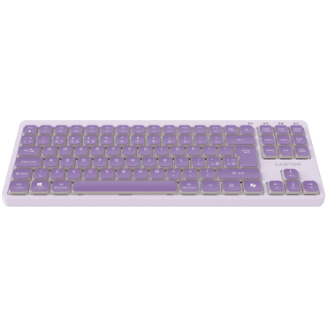 Canyon OnType 10 Low-Profile Wired Keyboard, purple
