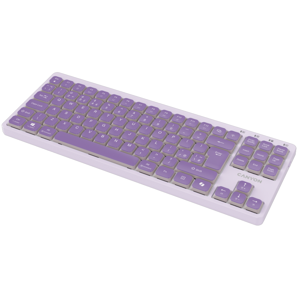 Canyon OnType 10 kabelgebundene Low-Profile-Tastatur lila
