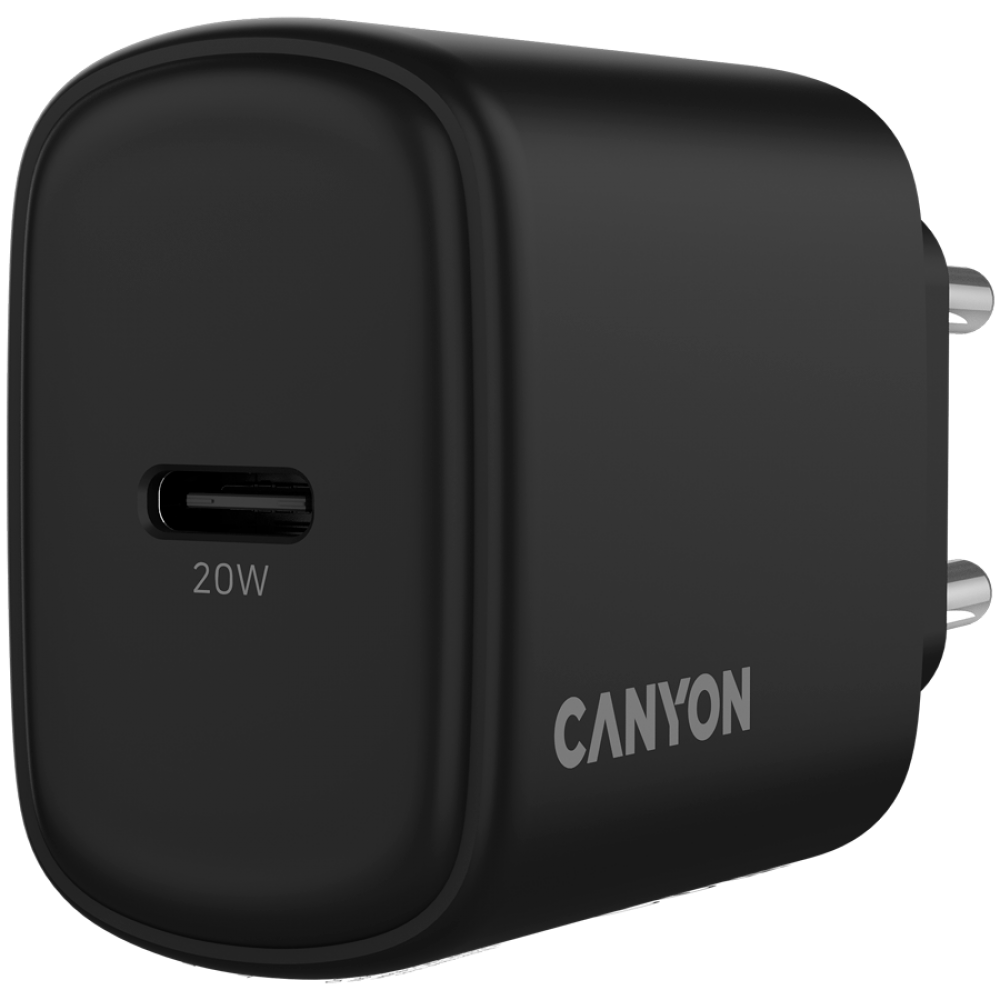 Ładowarka sieciowa 20W 1xPD EU Canyon OnCharge 200 czarna