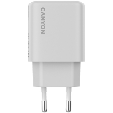 Canyon OnCharge 200 20W 1xPD EU Mains Charger, white