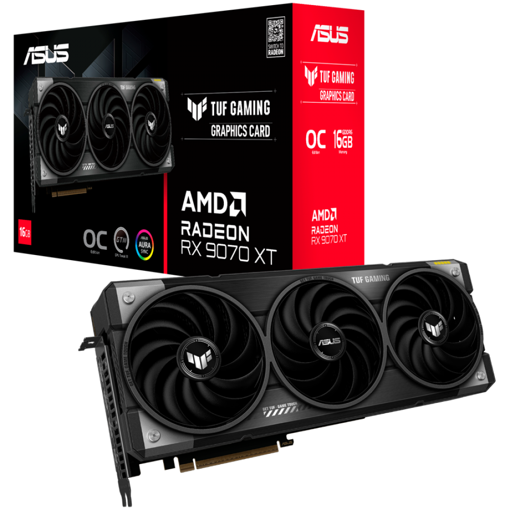 Grafikkarte ASUS TUF Gaming Radeon RX 9070 XT OC 16 GB