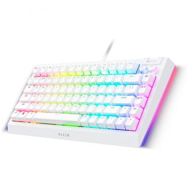 RAZER Klawiatura Gamingowa Przewodowa BlackWidow V4 75% Biała US