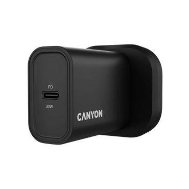 30W 1xPD Canyon 30CL Black Phone Charger