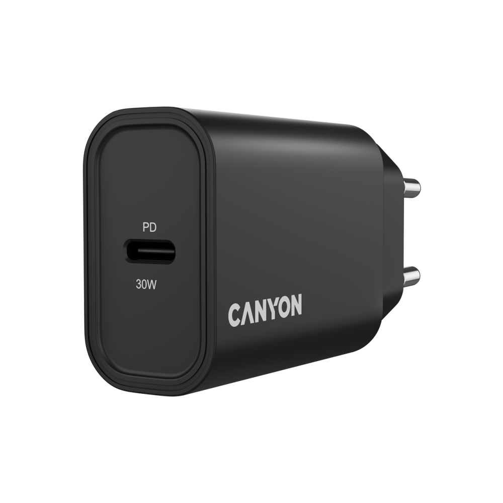 Wall charger 30W 1xPD EU Canyon 30CL black