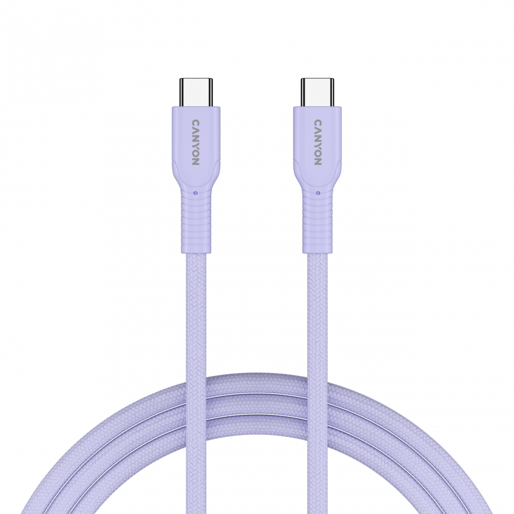Canyon OnWire USB-C-Kabel, 60 W, geflochten, 1 m, 60CL, violett