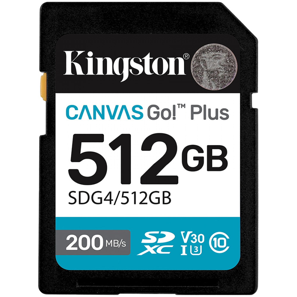 KINGSTON SDXC 512 GB 200 MB/s Black Memory Card