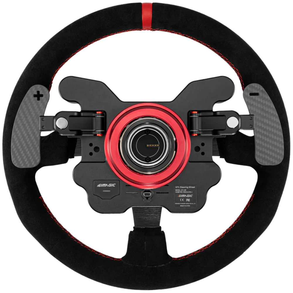 SIMAGIC Kierownica GT1 330mm R typ QR70 zamsz magnetyczne łopatki S210