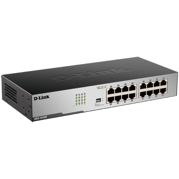 D-Link 16-Port 1000 MBit/s Switch intern schwarz