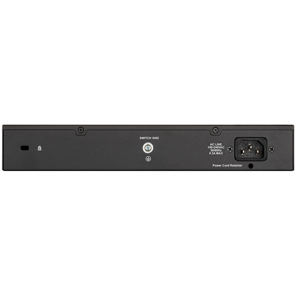 D-Link 24-port 1000/100/10 Mbps internal black switch