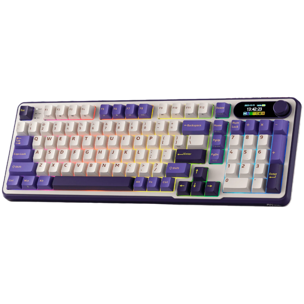 Mechanische Tastatur Royal Kludge S98 Chartreuse Switch lila