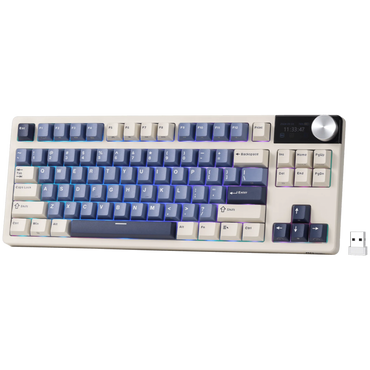 Royal Kludge S85 Beige Blue Switch Mechanical Keyboard